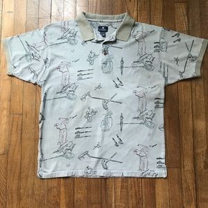 Givenchy golf print polo shirt